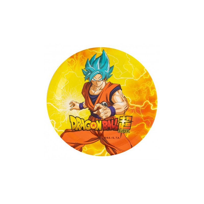 Petites Assiettes Anniversaire Dragon Ball Z Vaisselle Jetable