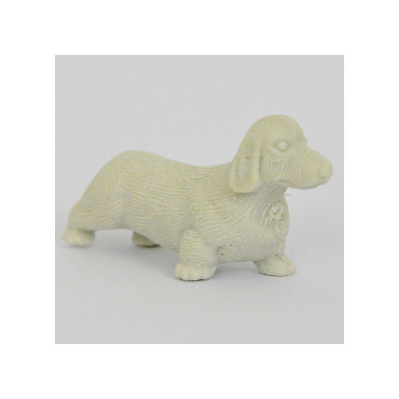 Gomme En Forme De Chien De Race Basset Blanc Idee