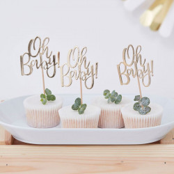 Baby Shower Party Collection Dore Et Blanc Chic Mybbshowershop