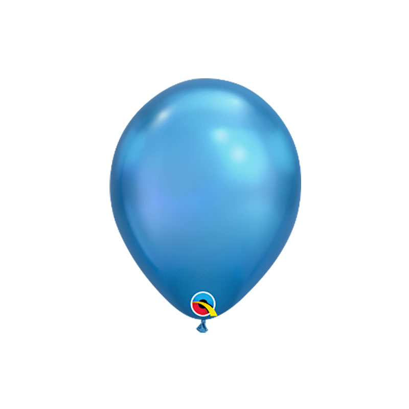 Ballon Chrome Latex Decoration De Fete Anniversaire Bapteme Naissance Bleu Nacre