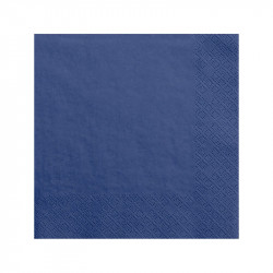 Serviette papier 2 plis 30 x 30 cm bleu azur - PAREDES