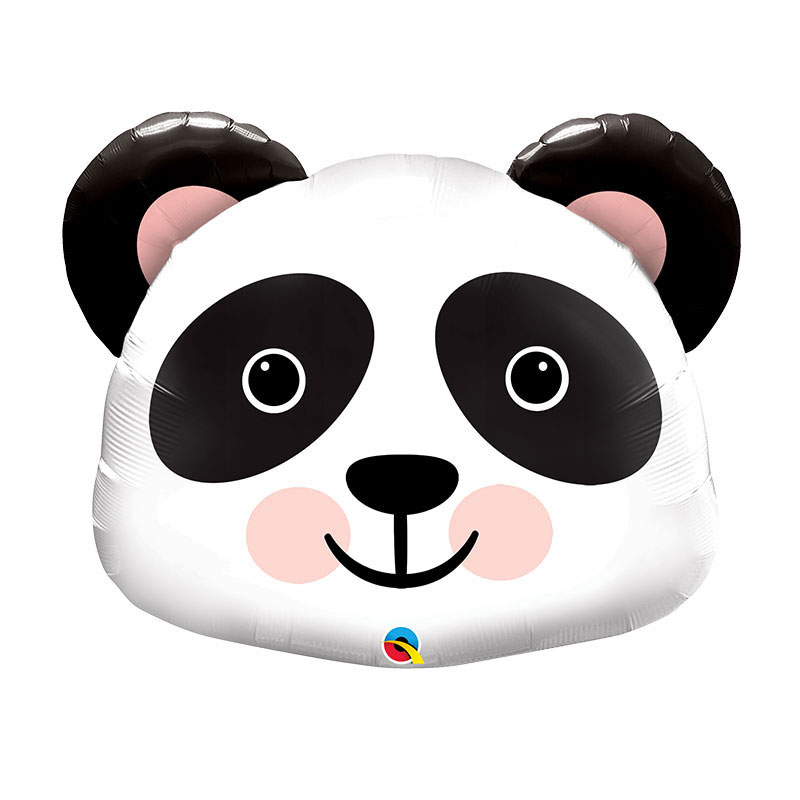 Ballon Tete De Panda Noir Et Blanc Original Animal Anniversaire Deco