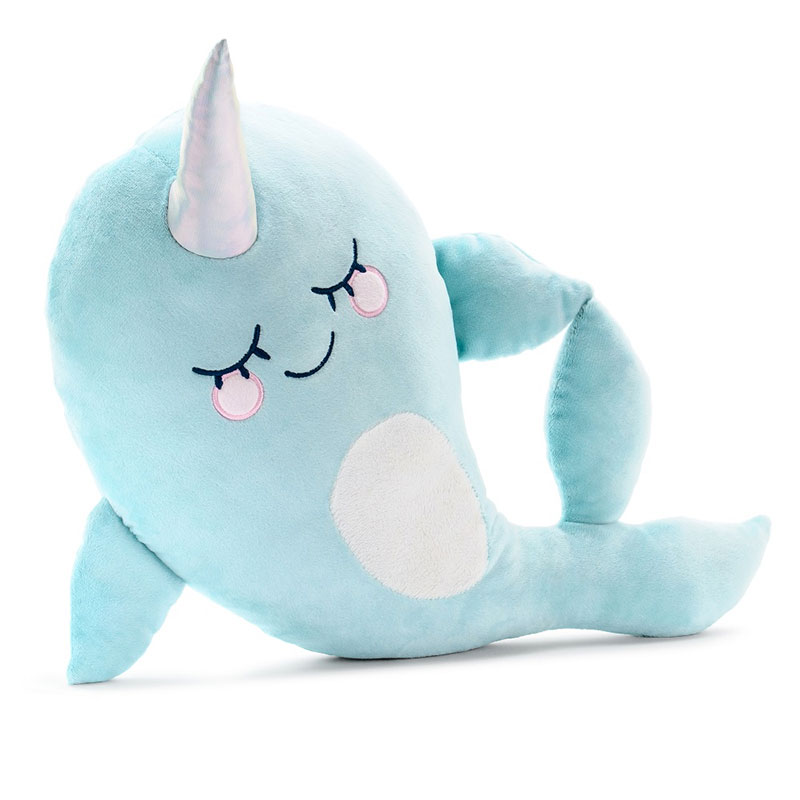 Peluche Forme Baleine Theme Petite Sirene Anniversaire Coussin