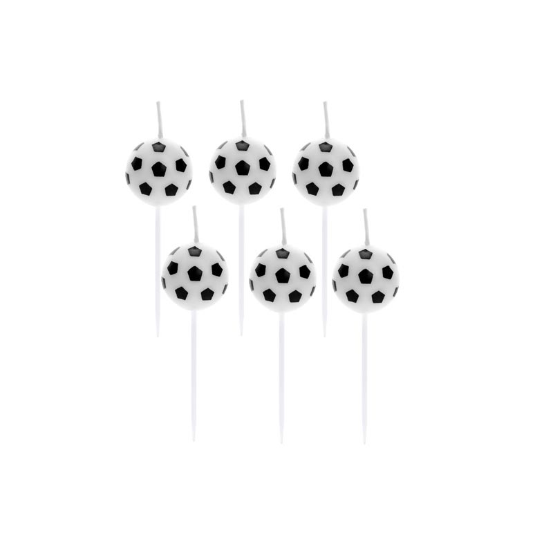 Fournitures De Loisirs Creatifs Decorations Et Accessoires De Fetes Voxloud Com Ballons De Football Pour Anniversaire Fete Et Devise De Fete Decoration Gateaux Gateau Candle Enfants Anniversaire Denfant Theme Football Football Soccer 6 Bougies