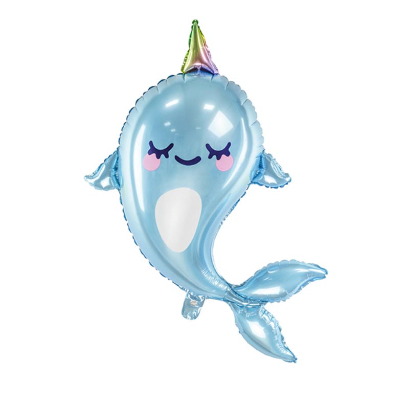 Ballon Forme Baleine Theme Petite Sirene Anniversaire Happy Birthday