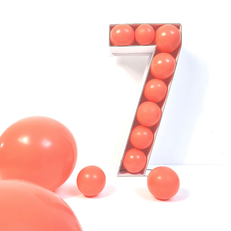 Ballon mosaïque hauteur cm 100, chiffres à remplir de ballons