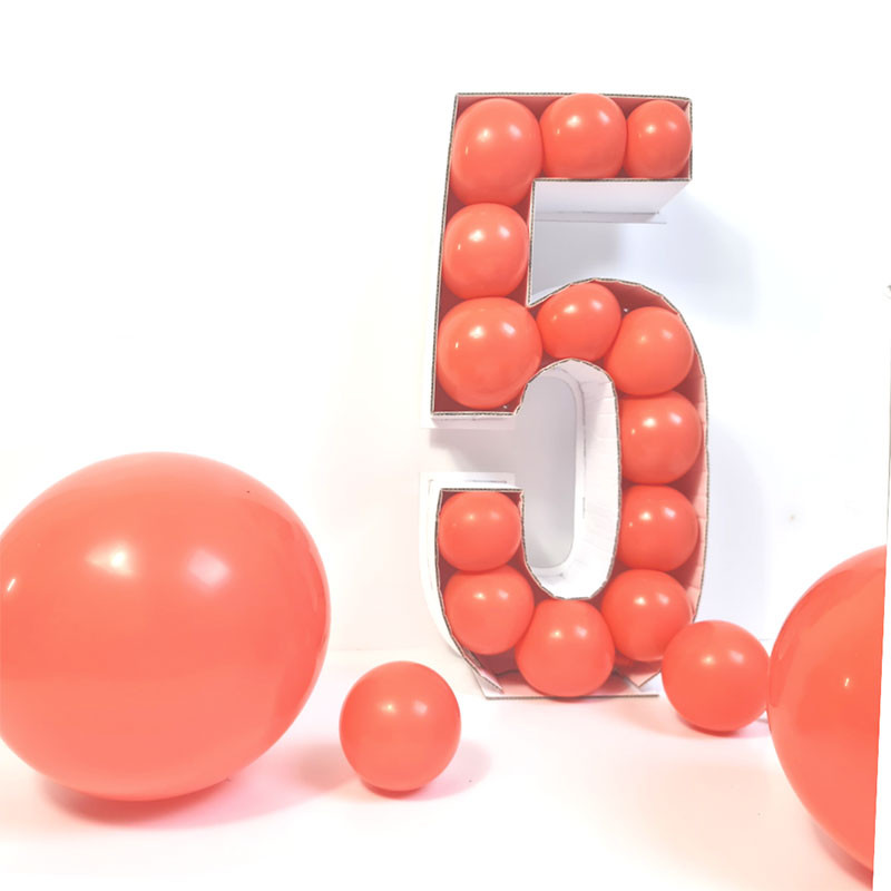 DIY Chiffre 7 en 3D avec du Carton en Ballons ( Deco Sympa pour