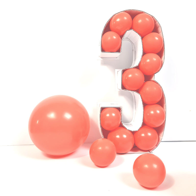 Structure chiffre ballons 81 cm – chiffre 2 - MODERN CONFETTI