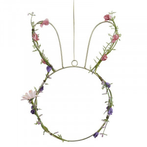 Serre-Tête Lapin avec Fleurs Pastel décoration de fête