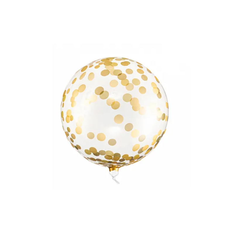 Ballon d'anniversaire doré, 60 pièces De confettis d'or Ballons d