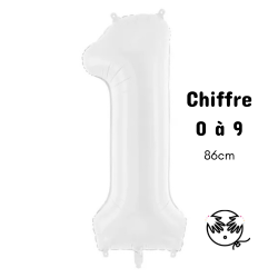 Ballon Aluminium Chiffre 1 Or 86 cm - décorations