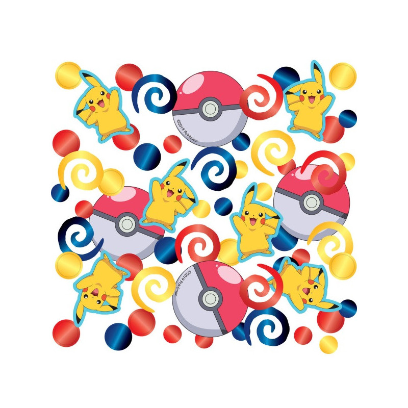 Décoration de ixd'Anniversaire Pokémon Pikachu, Ballon, Assiettes