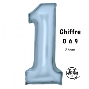 Ballon Chiffre 0 - Noir (86 cm) - Au Coeur du Jeu