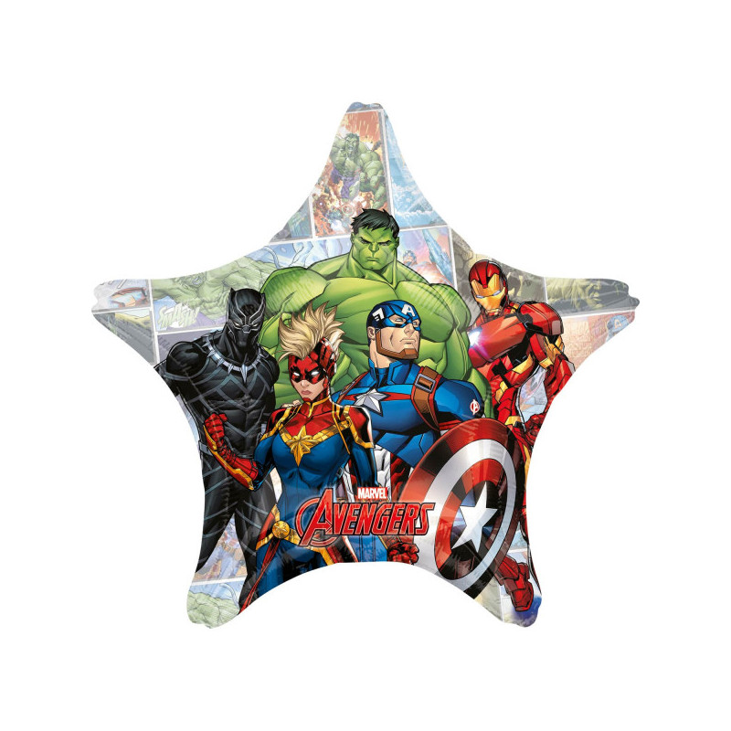 Ballon Etoile XL Avengers captain america anniversaire décoration