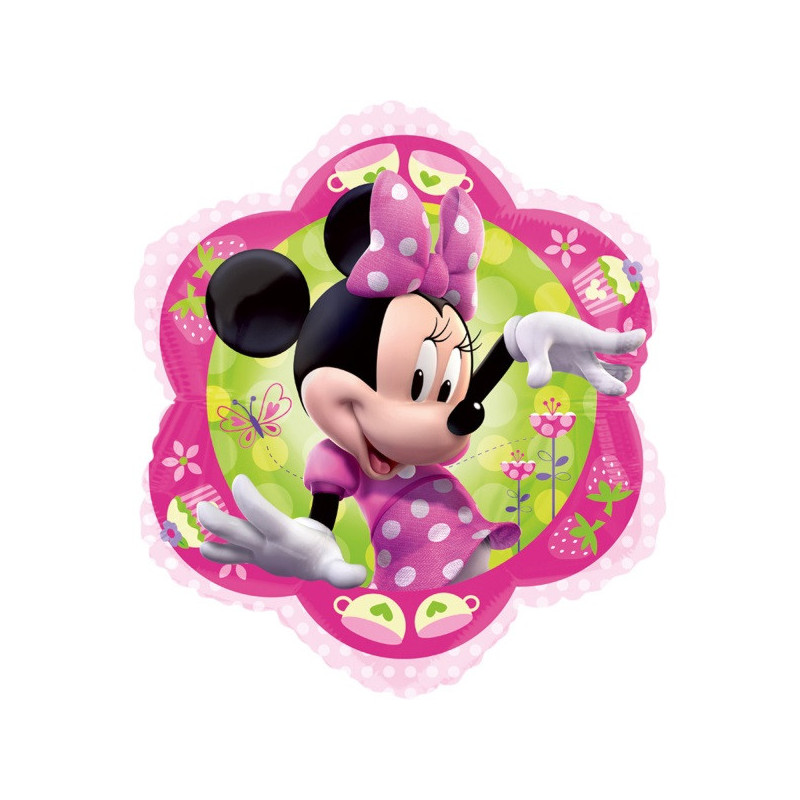 Ballon en aluminium rose Disney Minnie Mouse, décoration de fête d