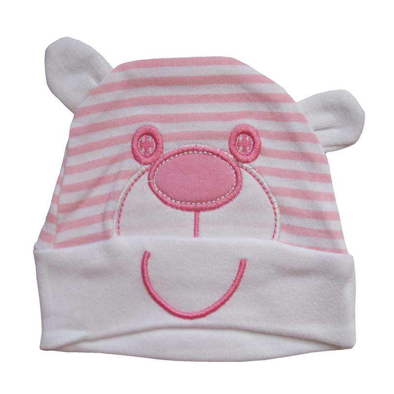 Bonnet Fantaisie Fille Ourson Rose