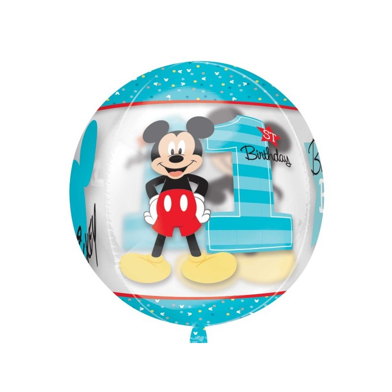 Ballon Bubble Mickey Disney Baby Shower Anniversaire Fete