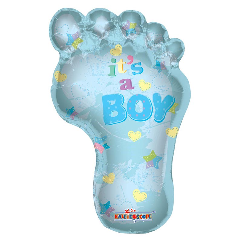 Ballon Geant En Forme De Pieds De Bebe Garcon Bleu It S A Boy