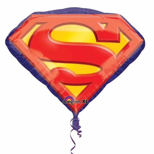 Ballon Alu Xxl Embleme Superman Super Heros Anniversaire Pour Enfant