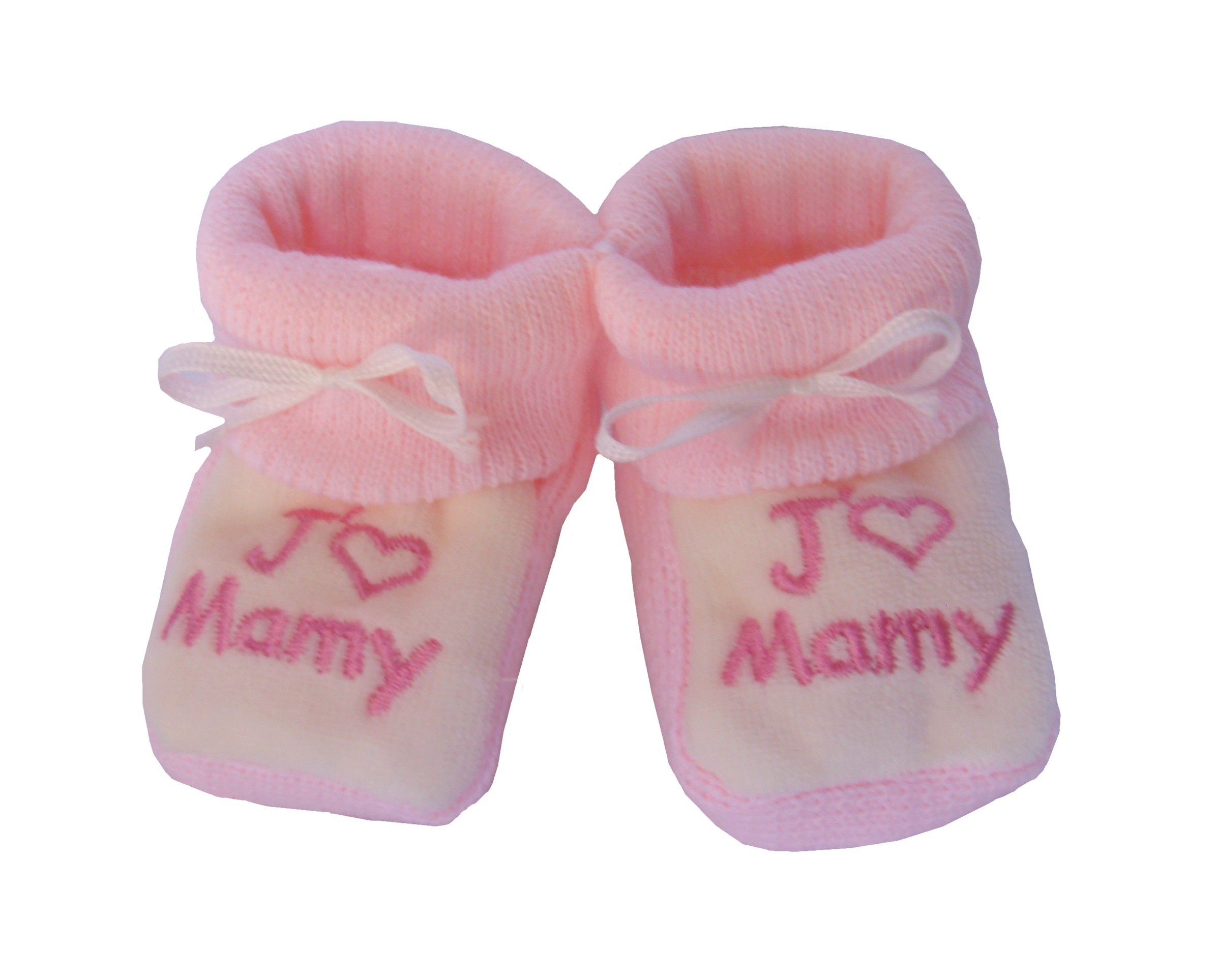 Chaussons Bebe Roses J Aime Mamy