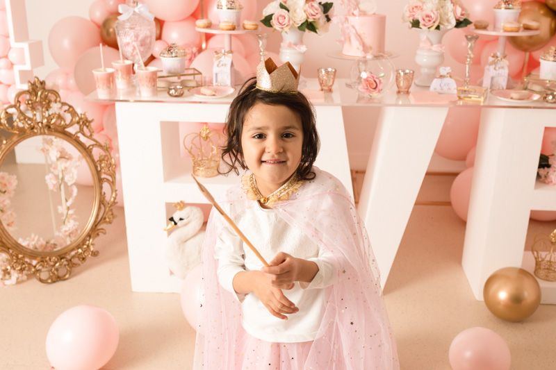 envami® Decoration Anniversaire Fille 4 ans Or Rose - Kit