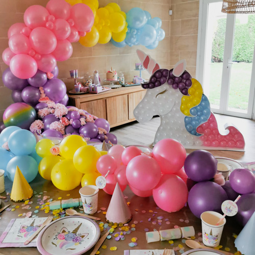 Ballon Licorne Debout Pastel - Animaux Féeriques 