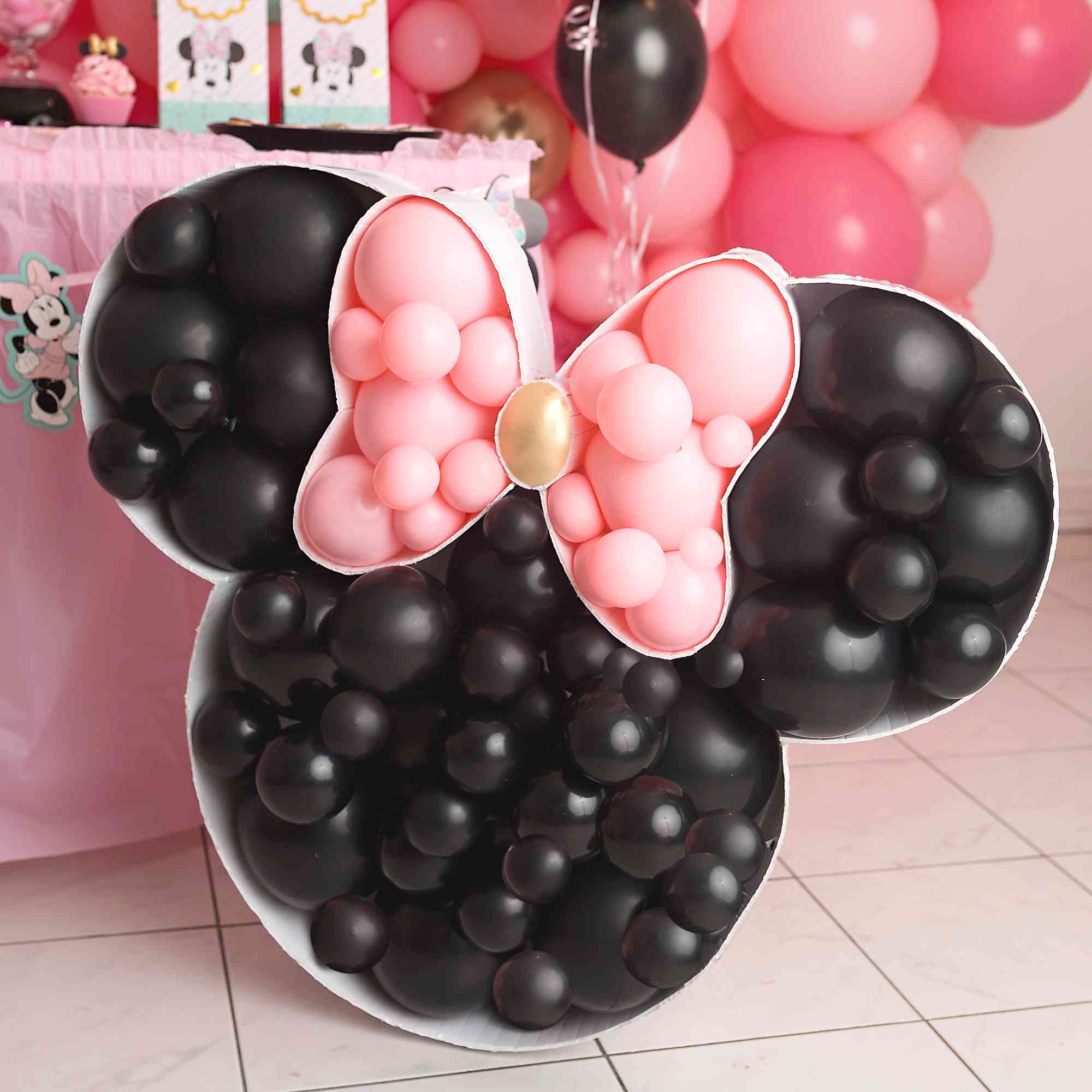 Décorations de fête d'anniversaire Minnie Mouse, ensembles de sacs