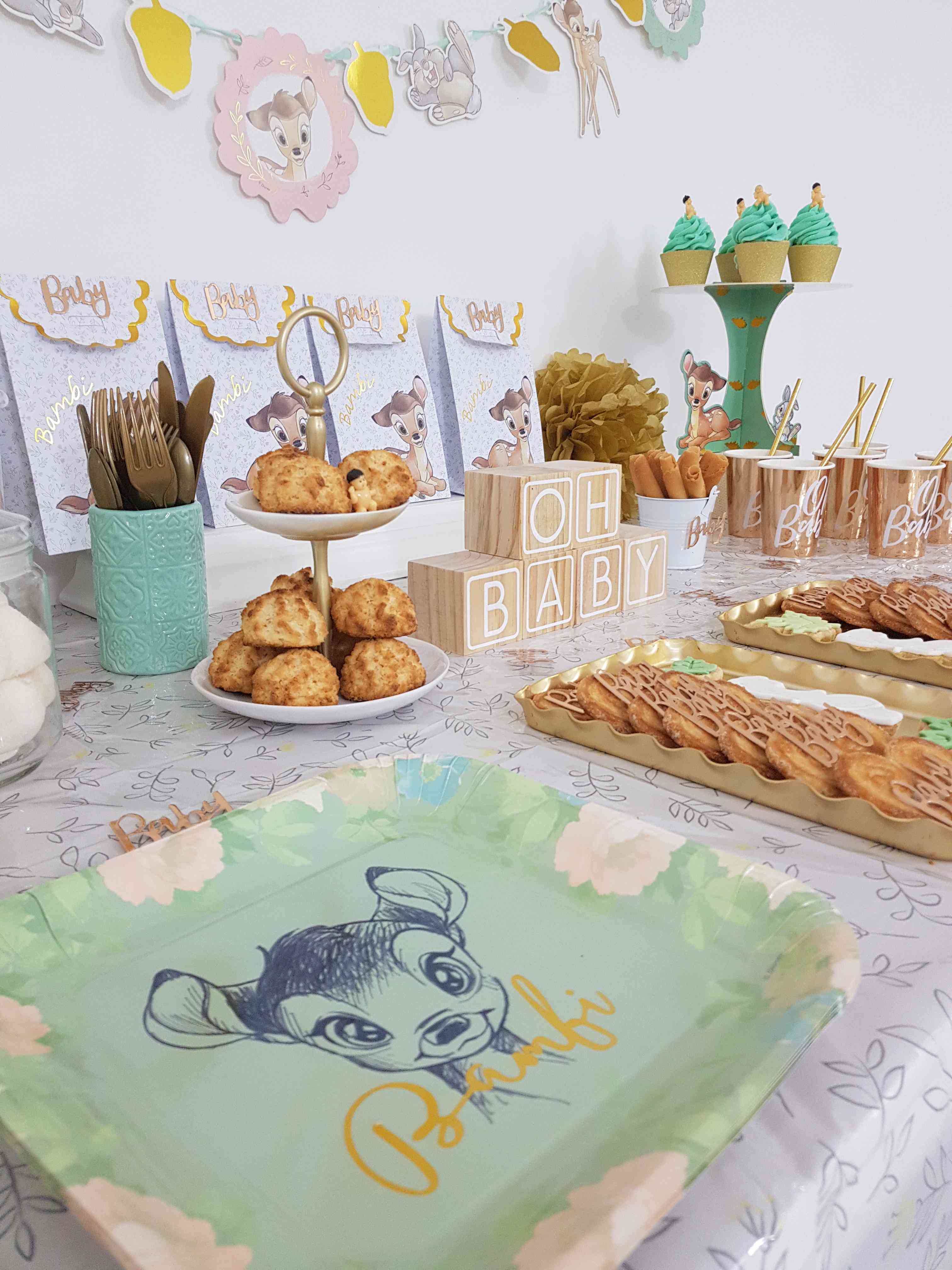 Baby Shower Organisation Theme Bambi Disney Unisexe