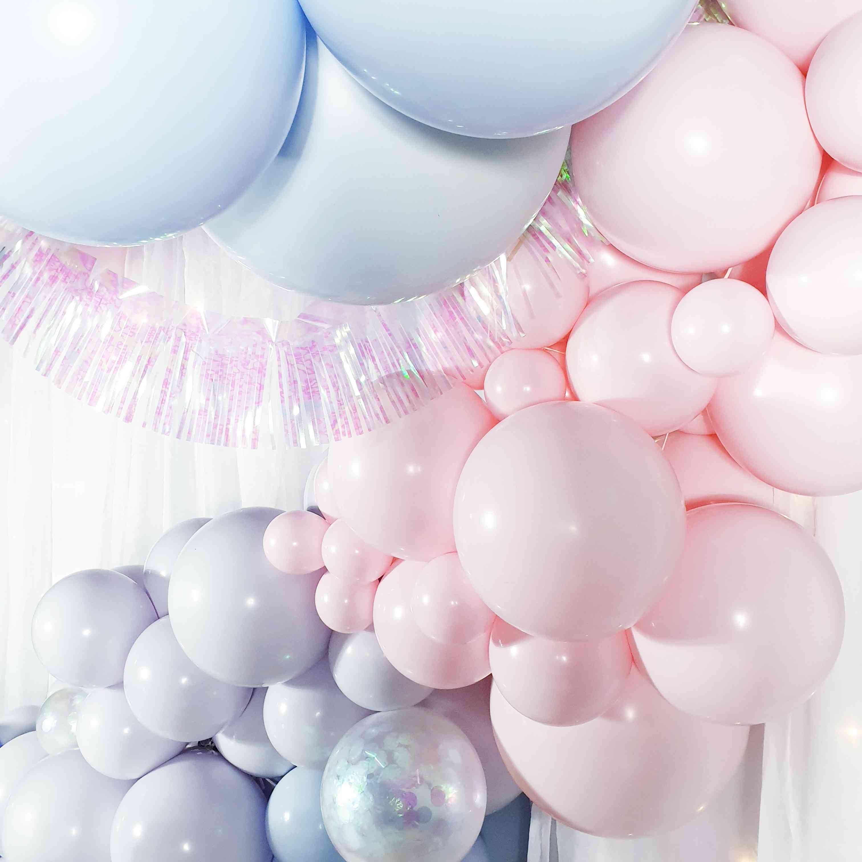 Ballon rose bonbon métallisé – Décoration de fête – Monstres des fêtes