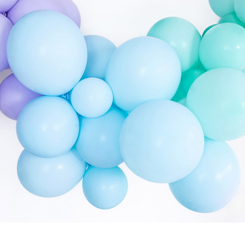 ballon candy bleu bonbon annniversaire couleur pastel bleu enfant