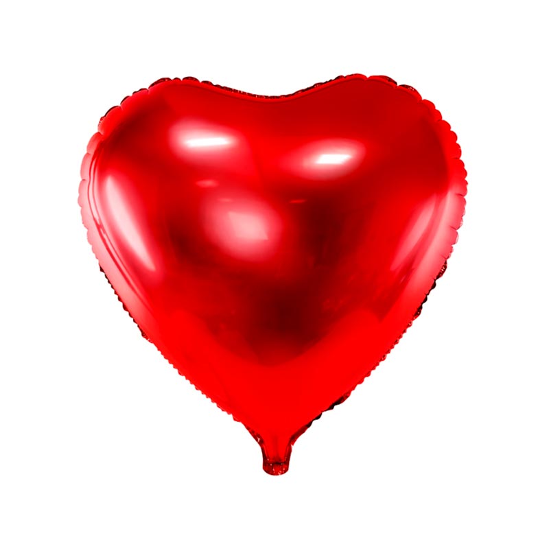 Le Ballon Coeur rouge gonflé à l'hélium - Canard