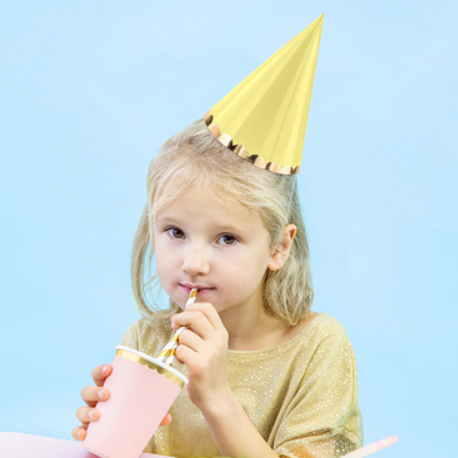 Ins Enfants Fleur Jaune Chapeau d'anniversaire Petite Marguerite Chapeau de  fête Baby Shower Couvre-chef Blanc Joyeux anniversaire Sourire Bandeau