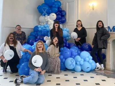 Décor Movember au Château de Passy : Soutenir la santé mascu